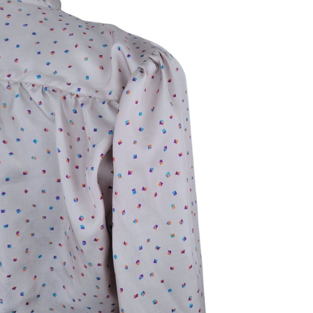 Purple Long Sleeve Cuffed Blouse with Tie Front - Picture 5 of 9